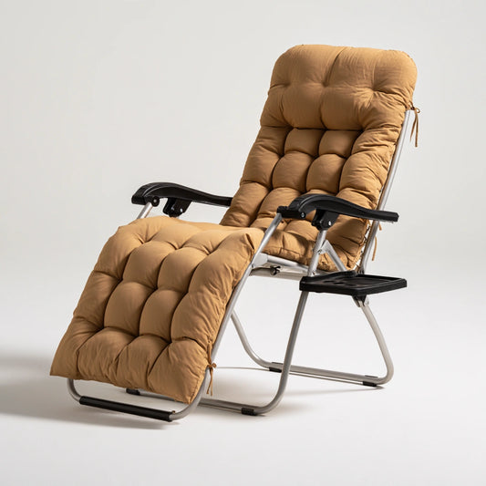 Fauteuil relax zéro gravité aux lignes épurées, coloris gris